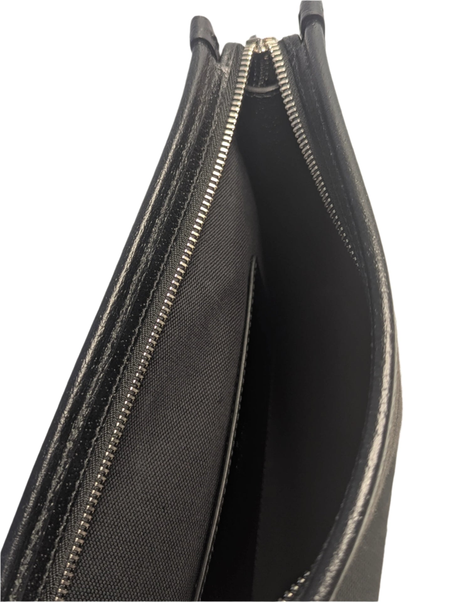 Gucci Jumbo GG Black Canvas Toiletry Clutch