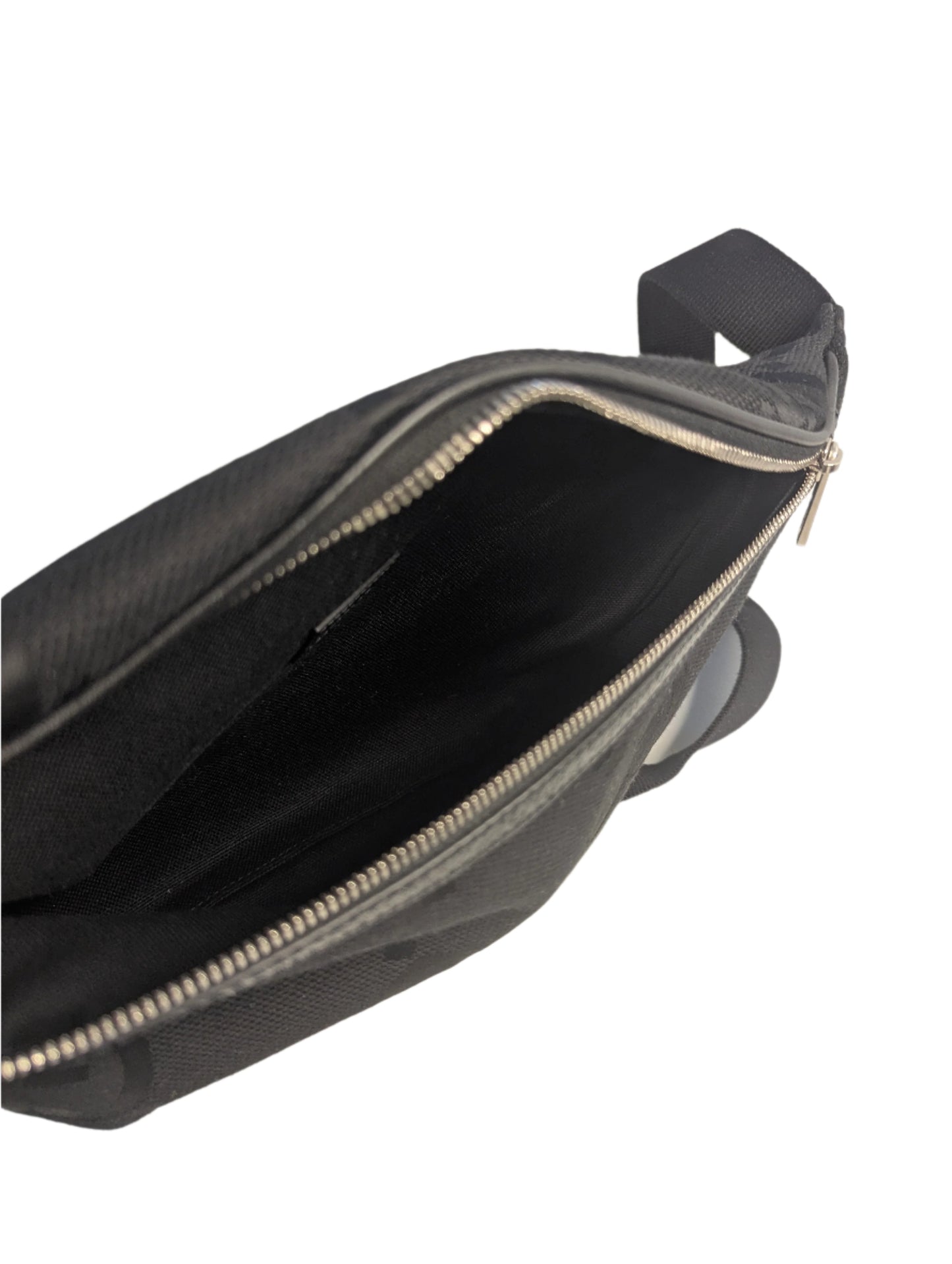 Gucci Black Emblem Canvas Belt Bag Jumbo