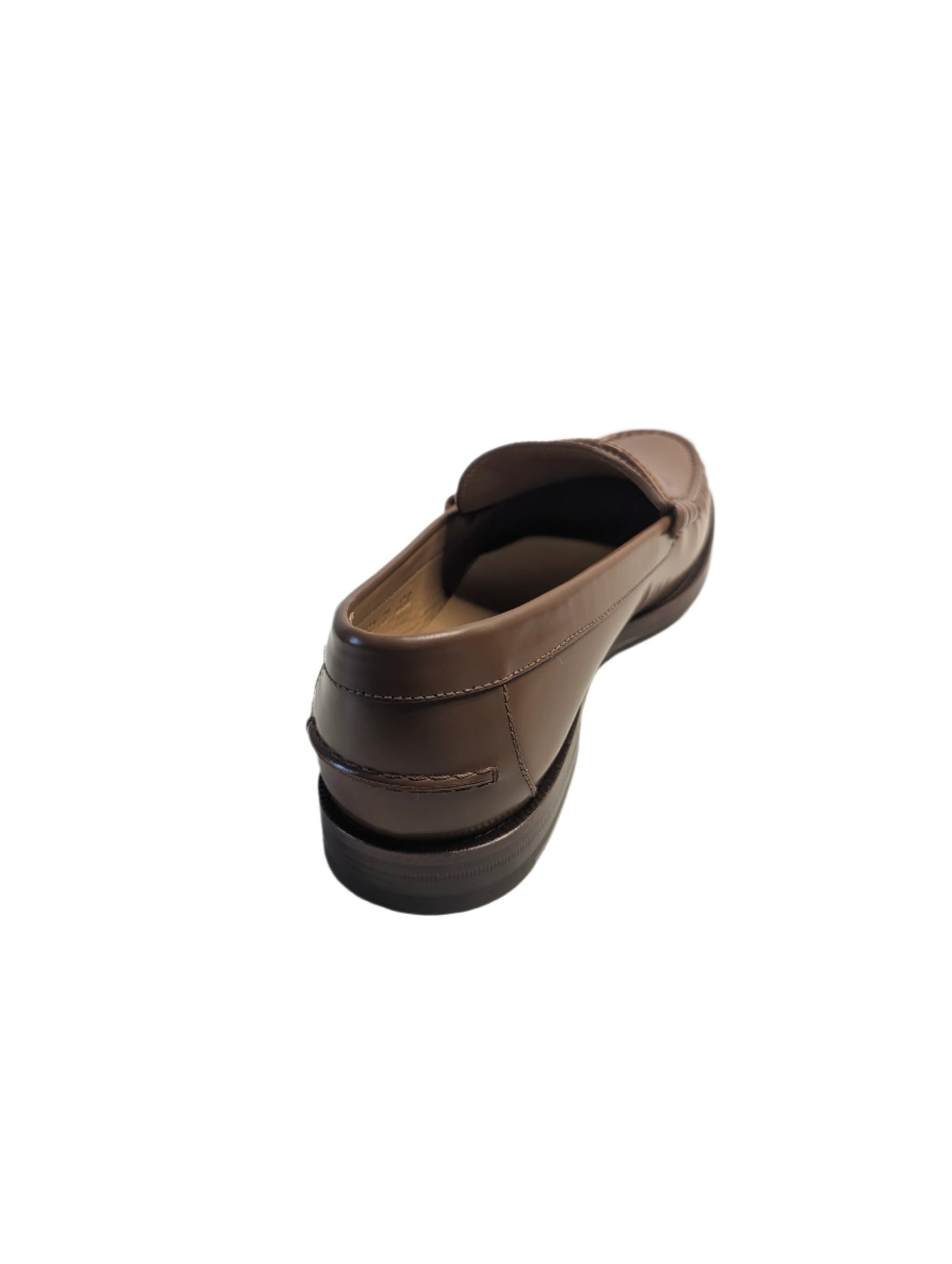 Gucci Brown Leather Moccasin with Interlocking GG