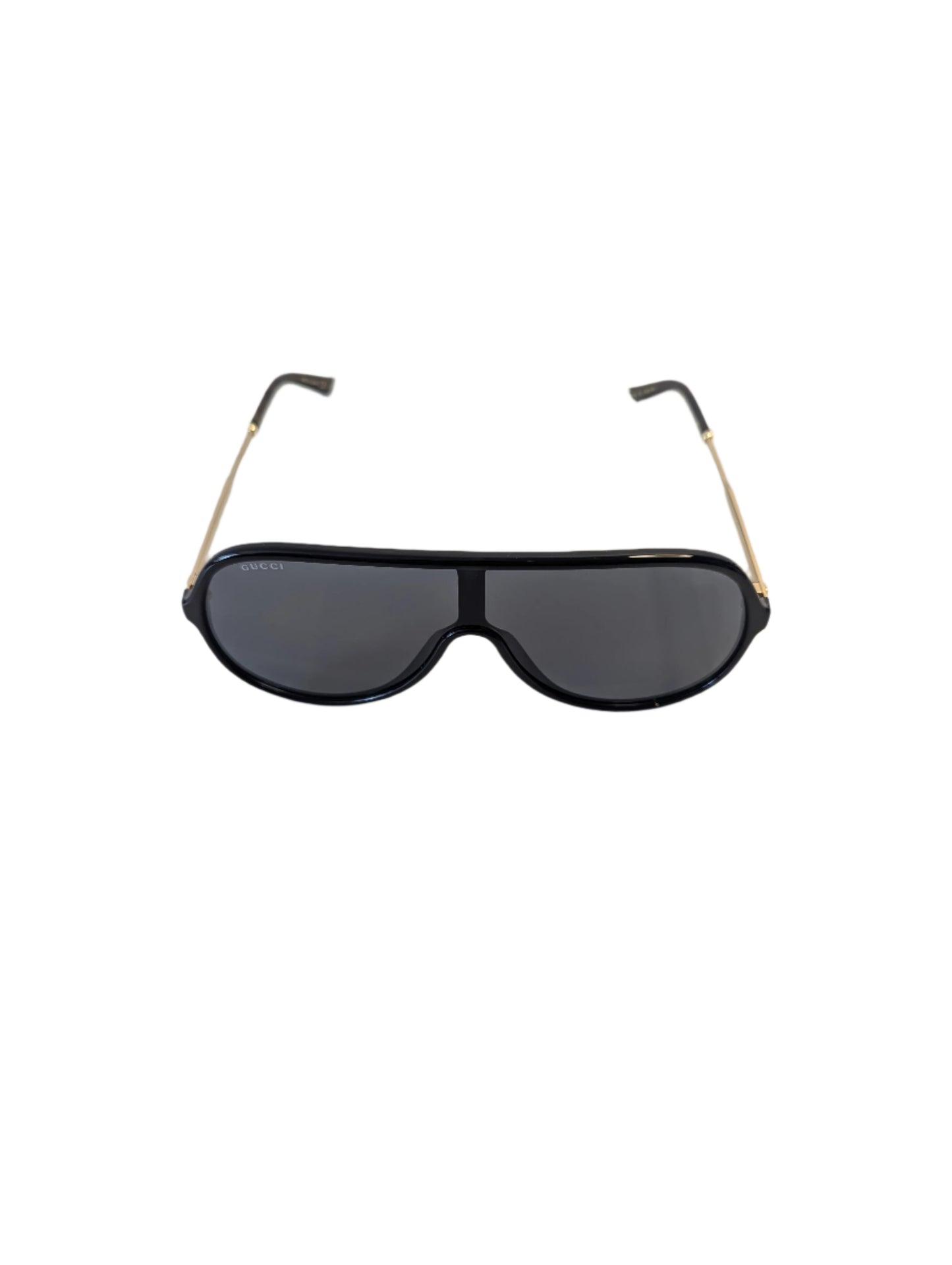 Gucci Sunglasses Black Aviator's with Web Stripe