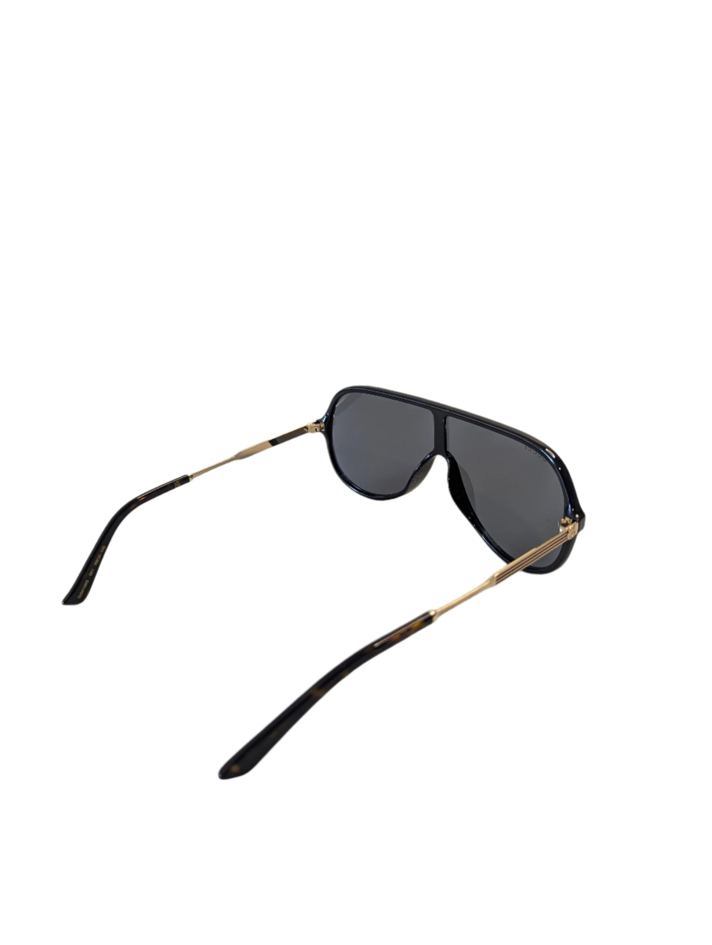 Gucci Sunglasses Black Aviator's with Web Stripe
