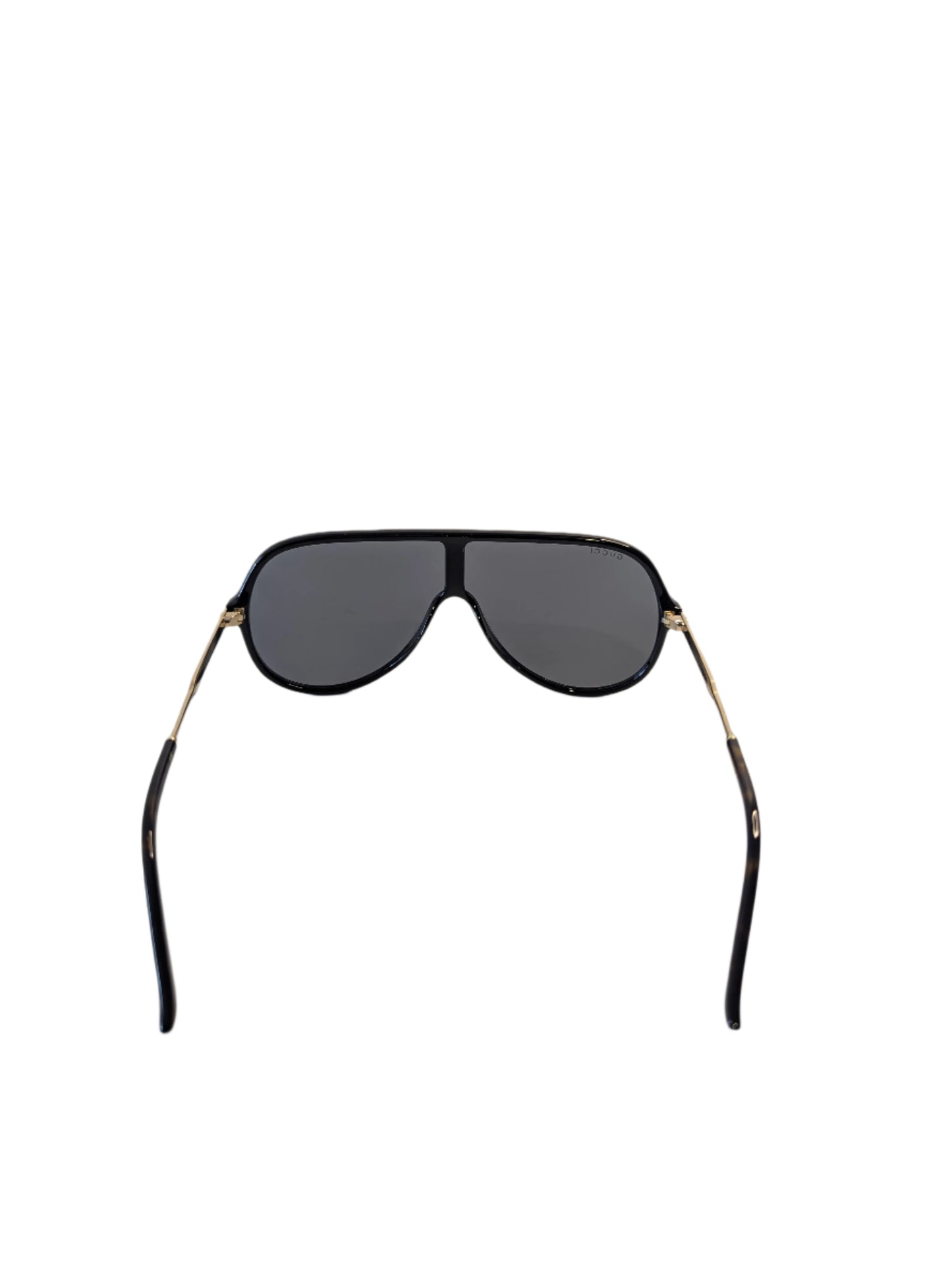 Gucci Sunglasses Black Aviator's with Web Stripe