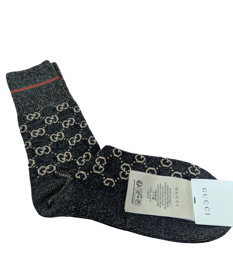 Gucci Mid sock with Web stripe