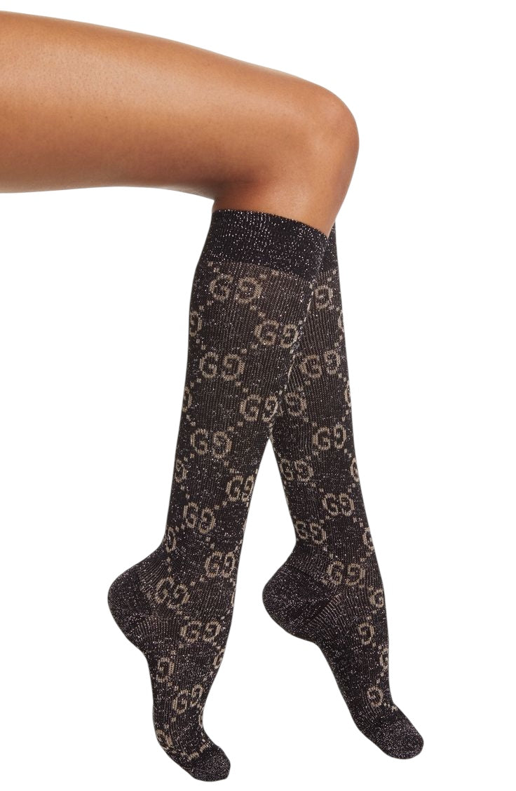 Gucci Over the Calf Socks with Sparkle