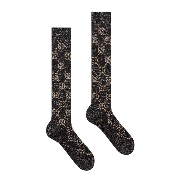 Gucci Over the Calf Socks with Sparkle