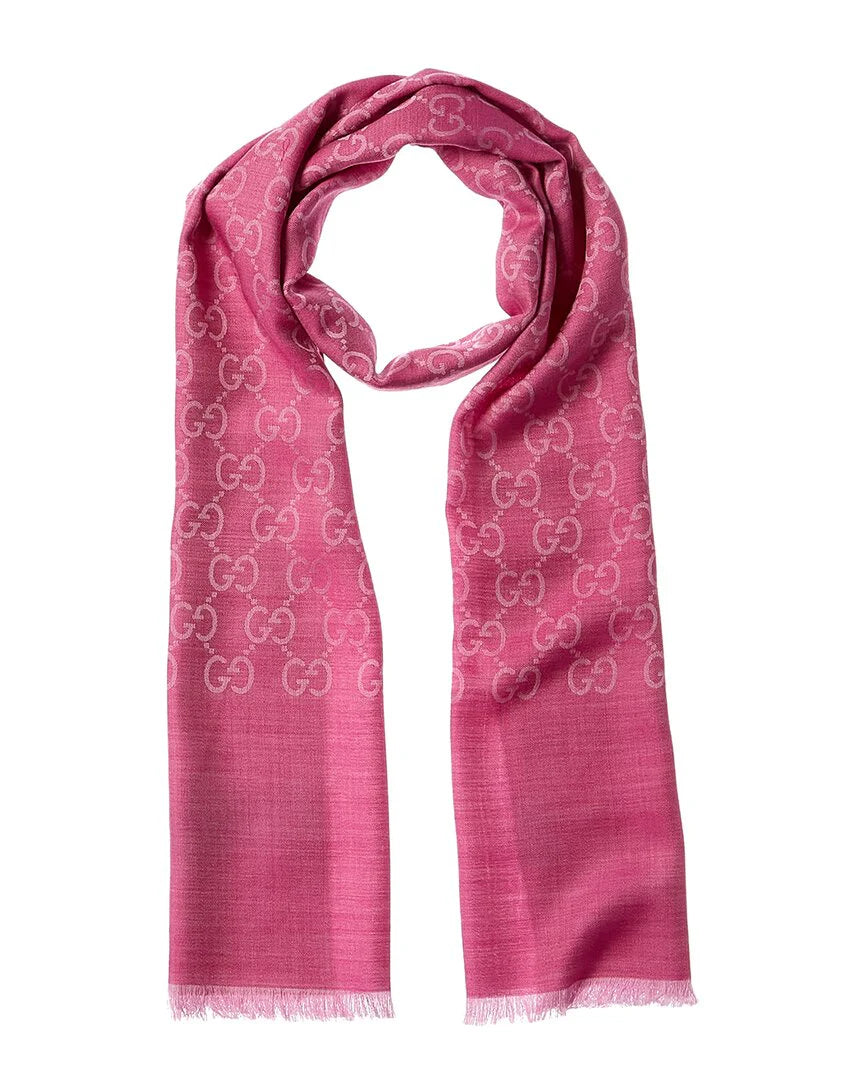 Gucci Silk/Wool Reversible Scarf Size 45x180