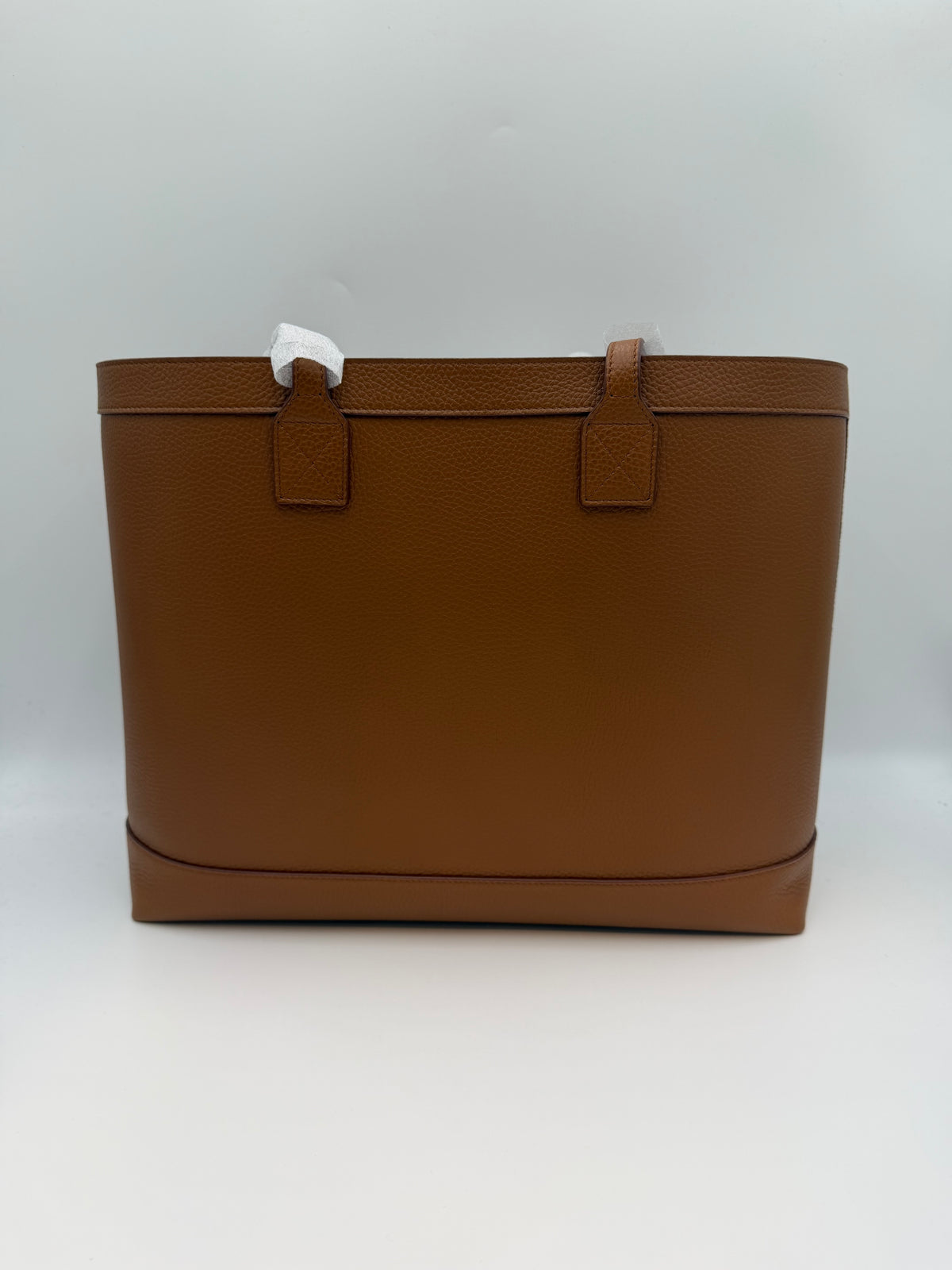 Burberry London Tan Leather Tote Bag - Tawny Brown