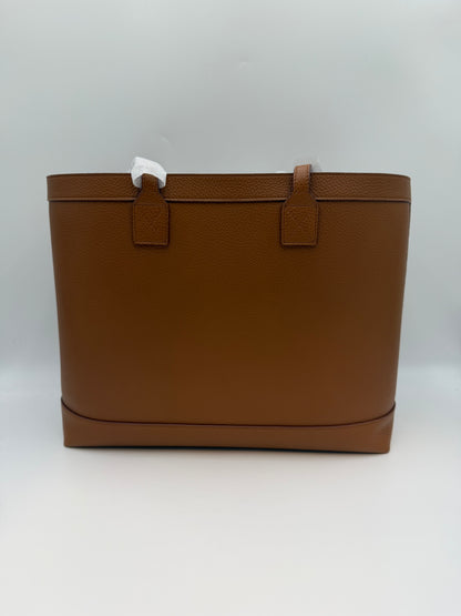 Burberry London Tan Leather Tote Bag - Tawny Brown