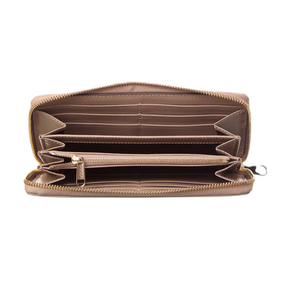 Gucci GG shadow canvas leather zip around wallet