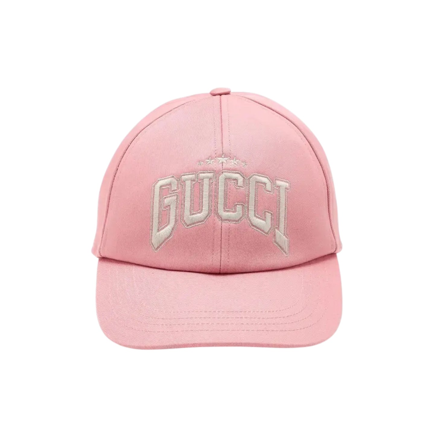 Gucci Pink Embroidered Logo Baseball Cap
