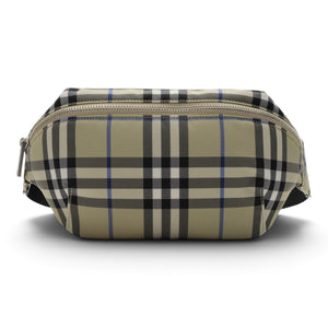 Burberry Check Belt Bag in Lichen Beige