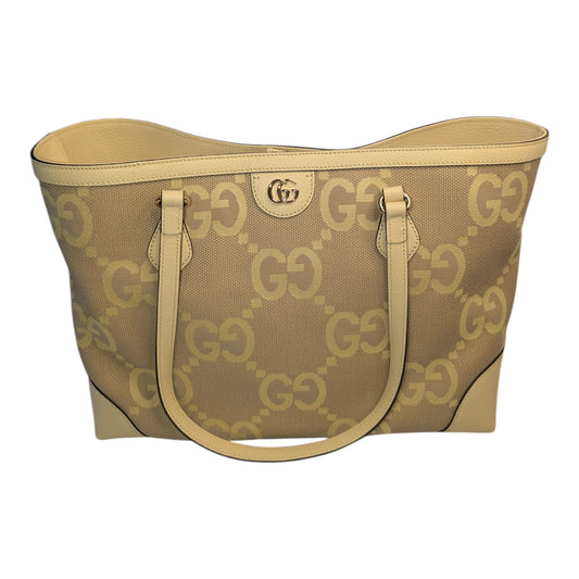 Gucci Jumbo GG Pastel Yellow tote