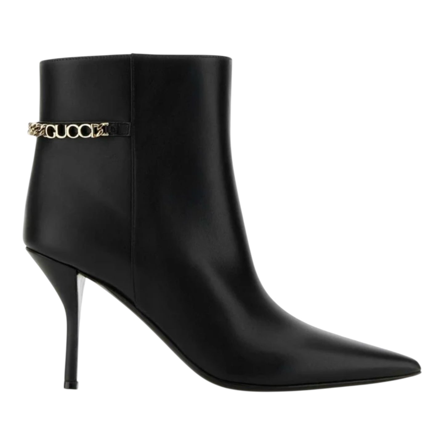 Gucci Signoria Leather Ankle Boots