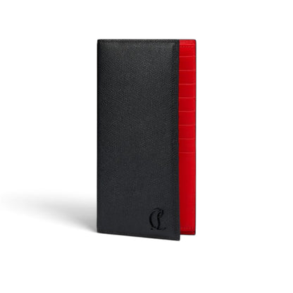 Christian Louboutin Mooncrest Long Wallet – Black Calf Alpin Leather