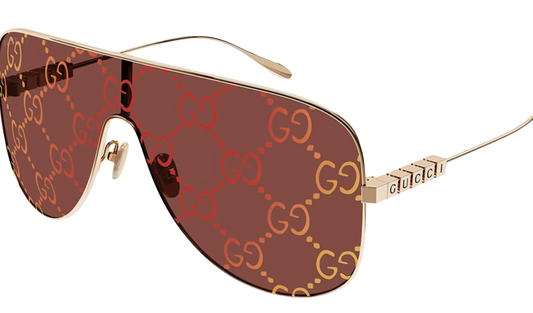 GUCCI Logo Lens Shield Sunglasses