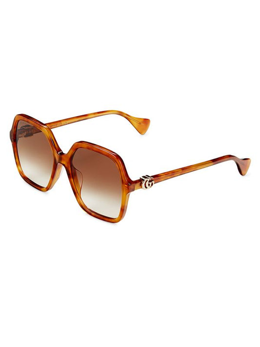 Gucci 56MM Havana sunglasses