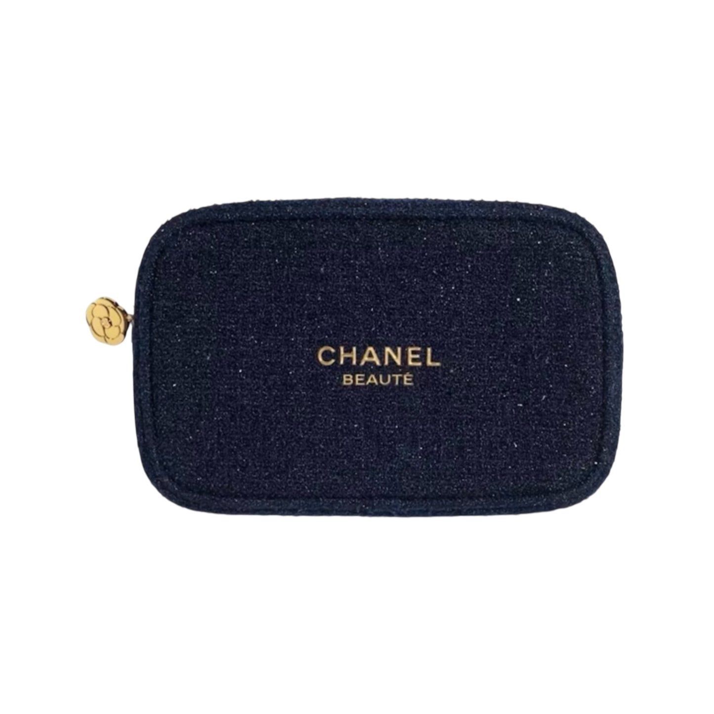 Chanel Beauté Cosmetic Case Navy Tweed | Chanel Makeup Pouch