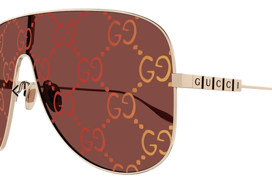 GUCCI Logo Lens Shield Sunglasses