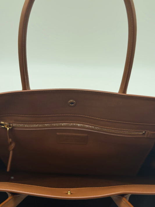 Saint Laurent Rive Gauche Tote – Woven Raffia & Leather
