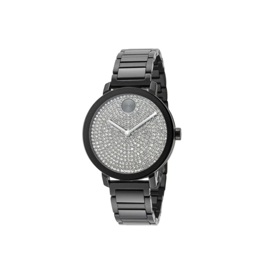 Movado Bold Quartz Crystal Black Women's Watch