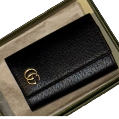 Gucci GG Marmont Leather Key Case – Black