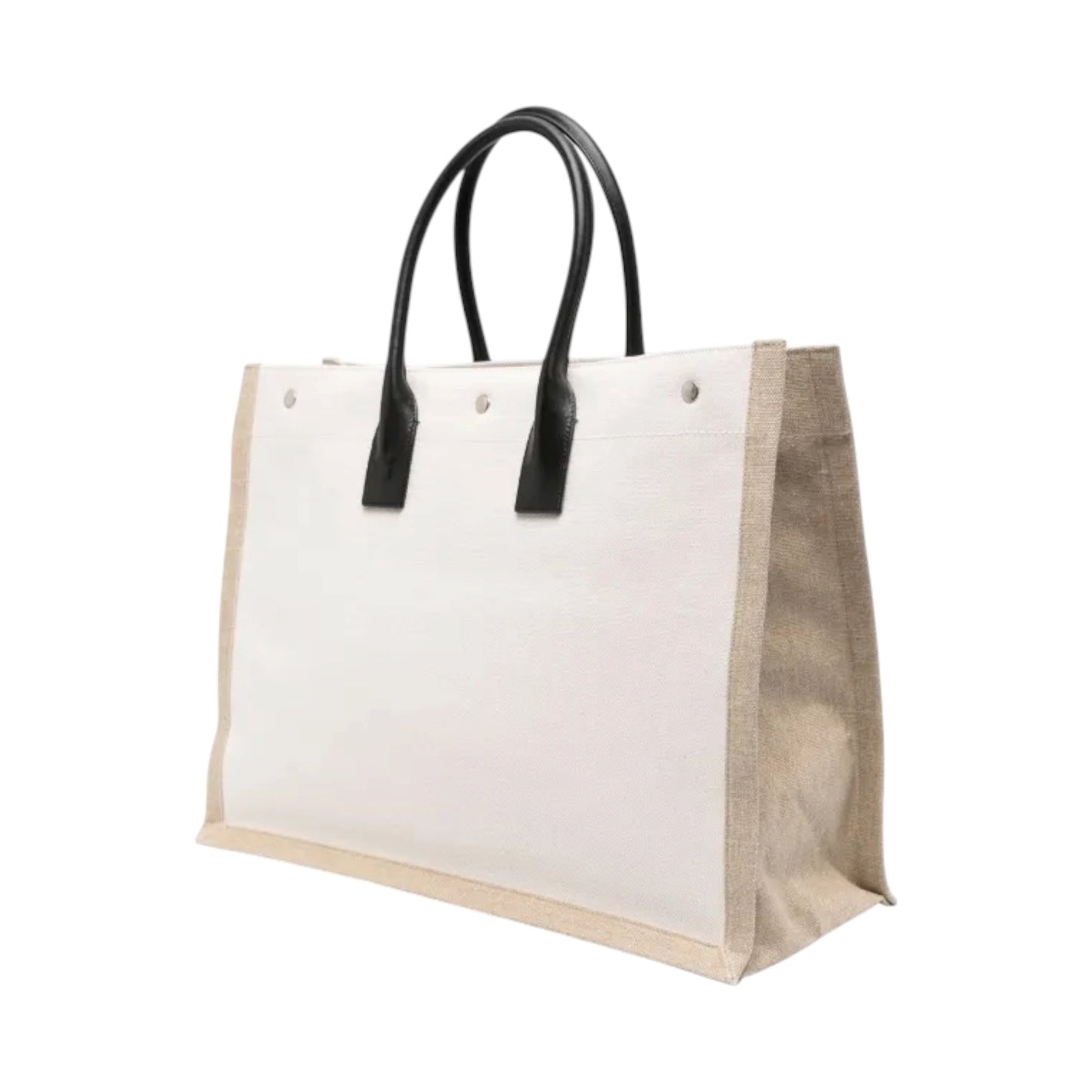 Saint Laurent Rive Gauche Canvas Tote Bag – Large Shopper Tote