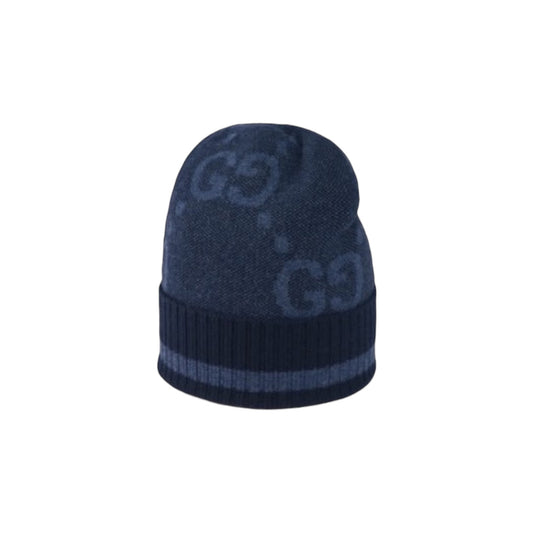 Gucci Cashmere Jacquard hat Blue or Brown