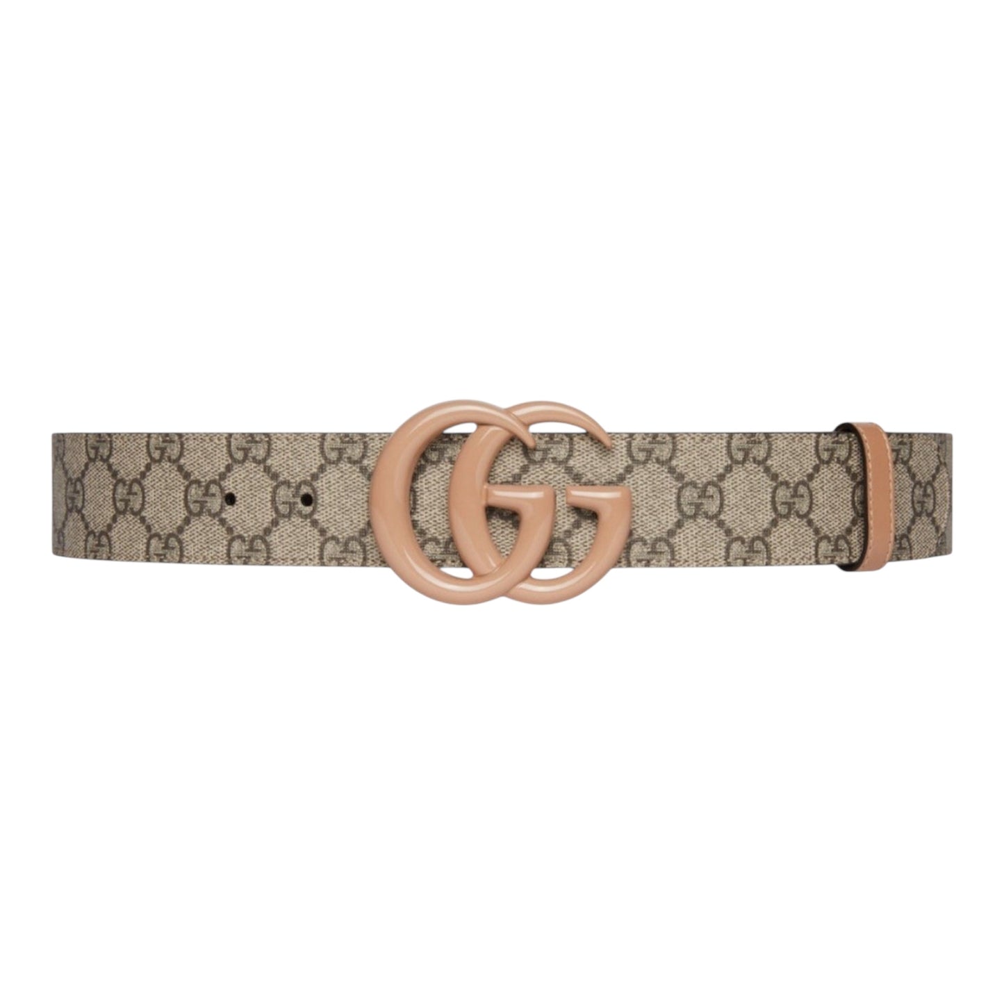 Gucci Marmont Supreme wide belt Beige