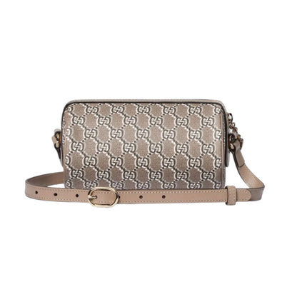 Gucci cylindrical GG Shadow Shoulder/Crossbody bag in Taupe
