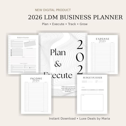 Digital Business Planner 2026 PDF Version
