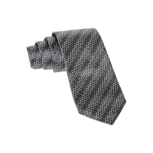 Gucci Horsebit Gray Jacquard Silk Tie