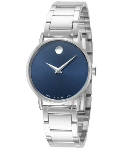 Movado 28 mm Blue Face Watch
