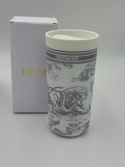 Dior Toile Beauty Set -  Tote & Dior Travel Tumbler