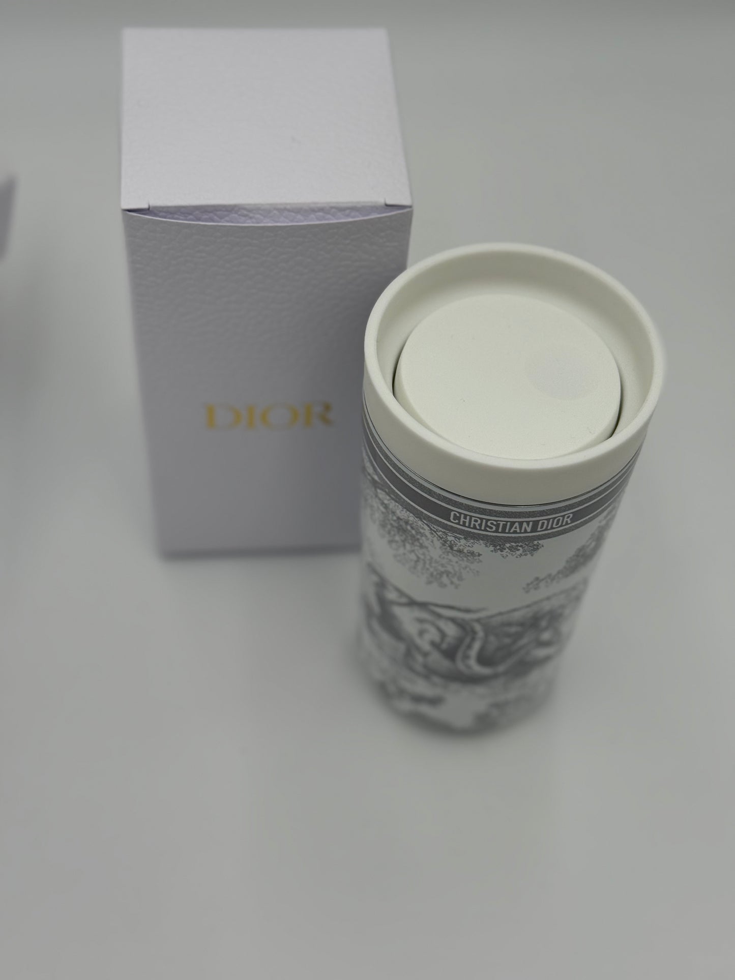 Dior Toile Beauty Set -  Tote & Dior Travel Tumbler