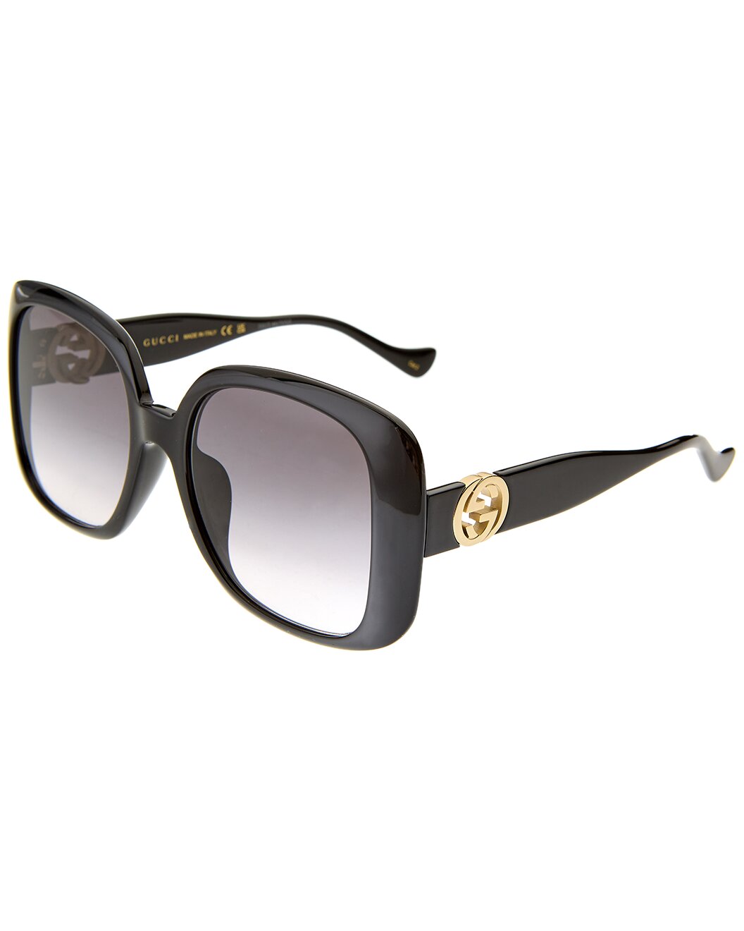 Gucci Sunglasses Black with Gold GG