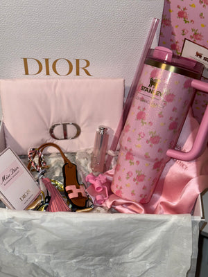 Dior x LoveShackFancy ULTIMATE Luxe Gift Box – Stanley 30oz Tumbler | Pink Dior Beauty Gift Set