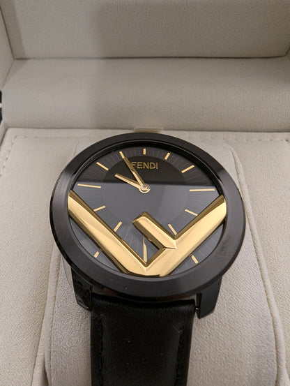 Fendi Run Away Watch Black & Gold