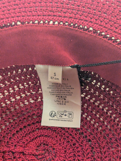 Gucci Sun Hat Full Brim Maroon