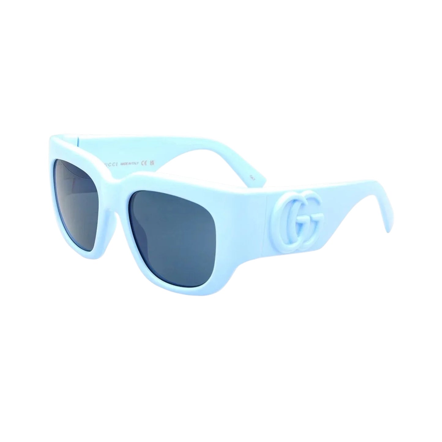 Gucci Interlocking GG Light Blue Square Sunglasses 60mm
