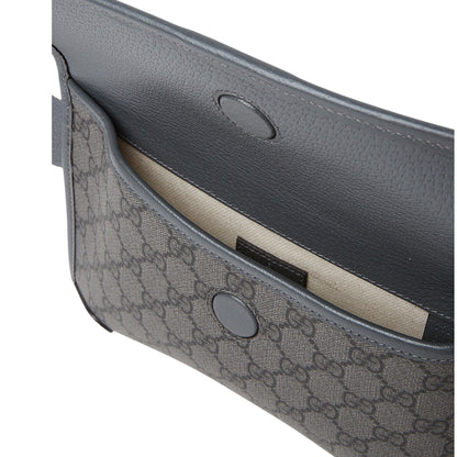 Gucci Ophidia Small Belt Bag GG Supreme Canvas Belt Bag – Grey & Black