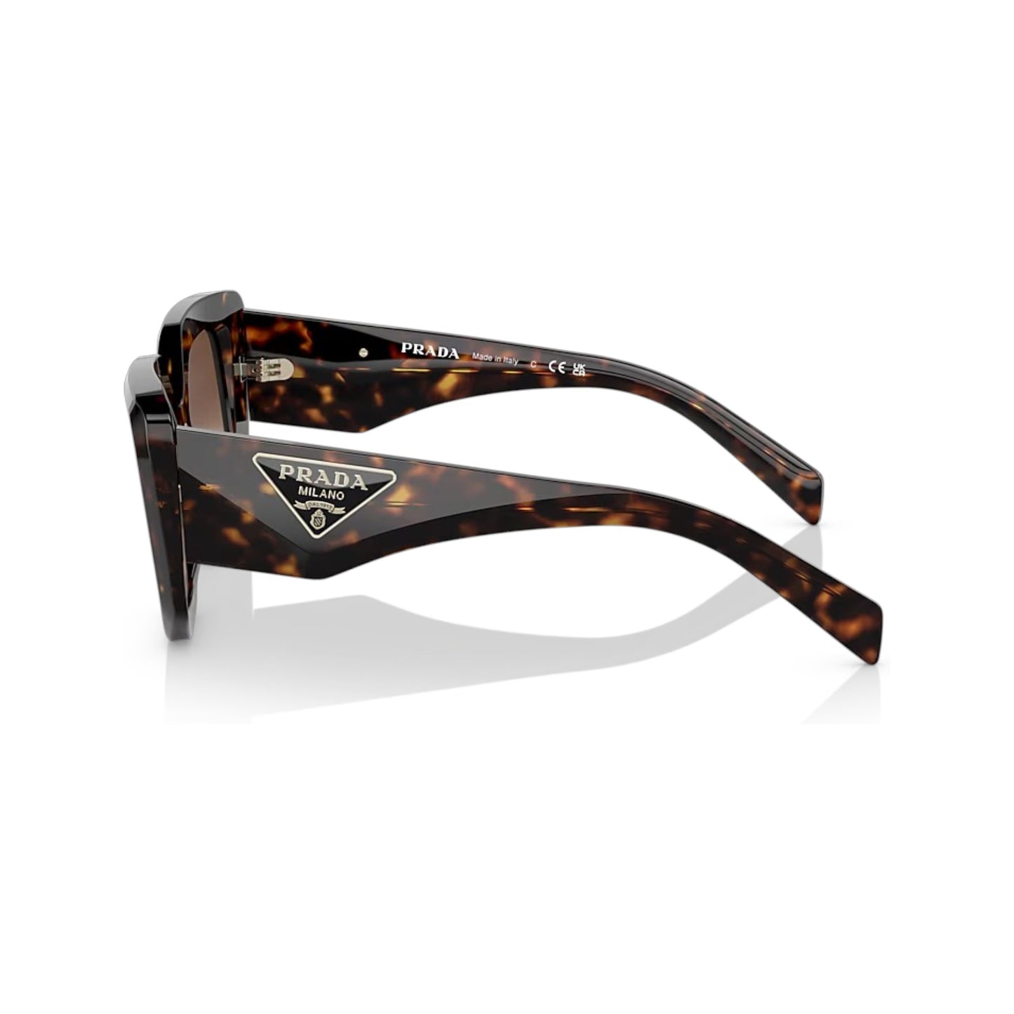Prada PR 14ZS Oversized Geometric Sunglasses – Havana Brown Gradient