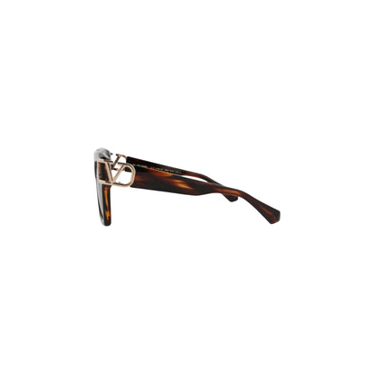 Valentino Garavani VLogo Tortoiseshell Square Sunglasses